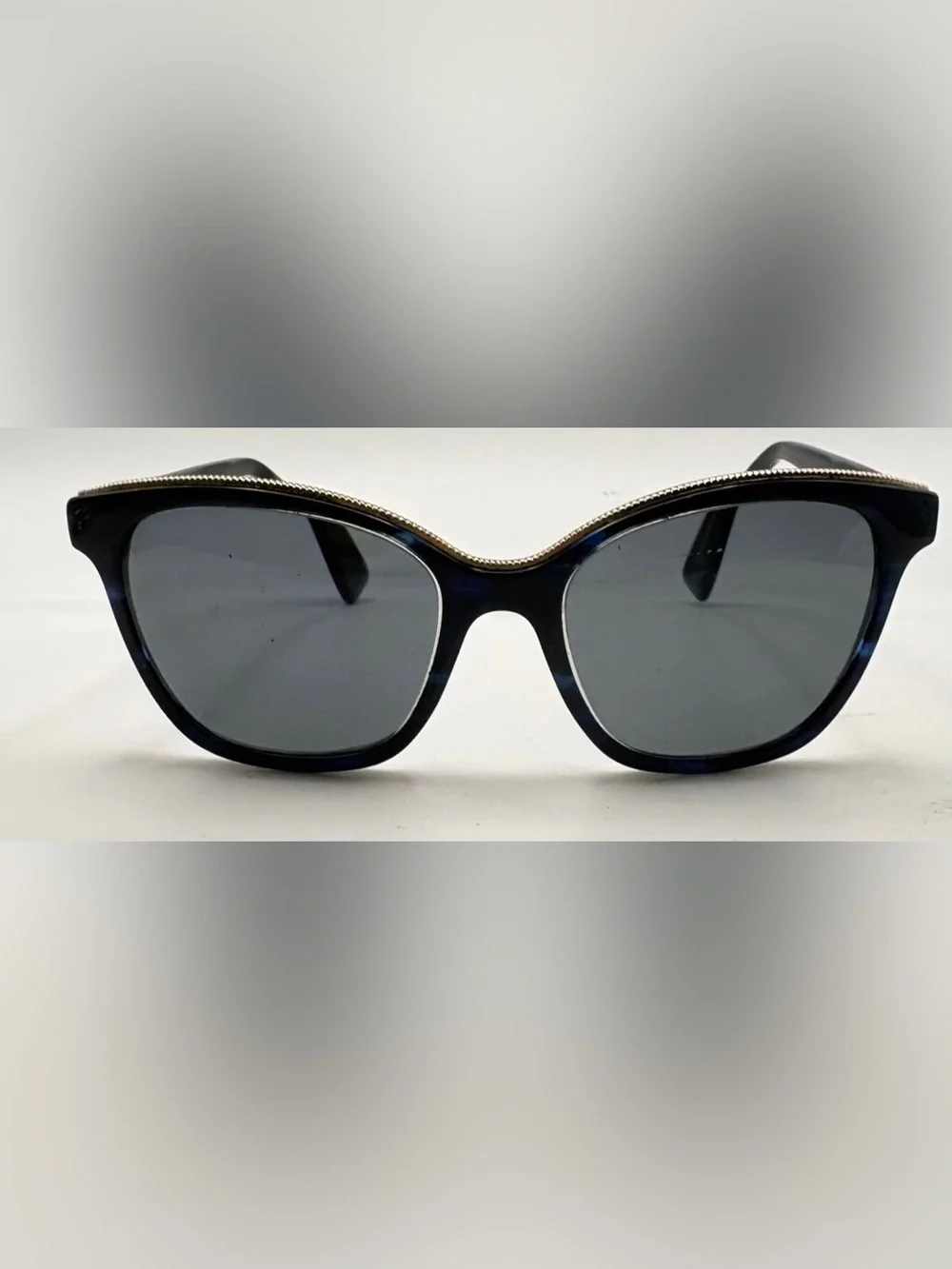 Nicole Miller NMS 15 Blue Oval Sunglasses Frames Only